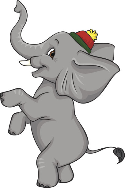 可爱的马戏团大象图片下载