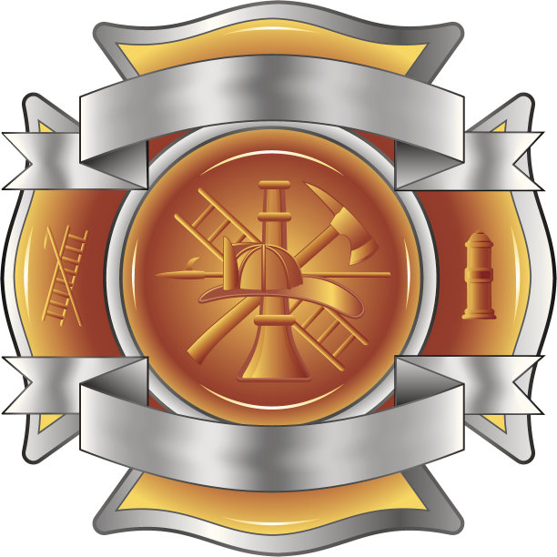 消防员用工具蚀刻十字架图片下载