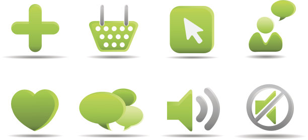 网页图标设置5 |草系列图片下载