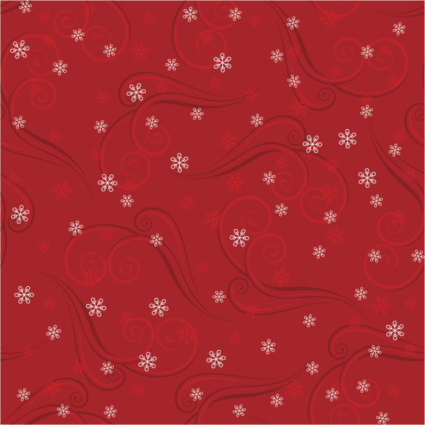 红色背景与雪花图片下载
