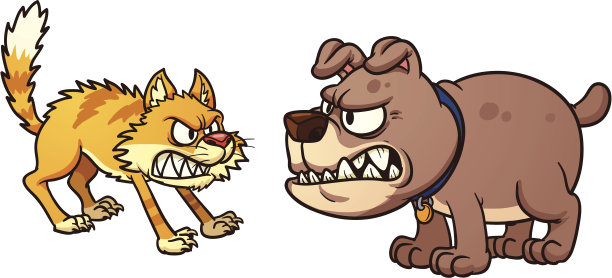 猫和狗。图片下载