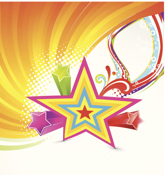 摘要恒星背景与波图片下载