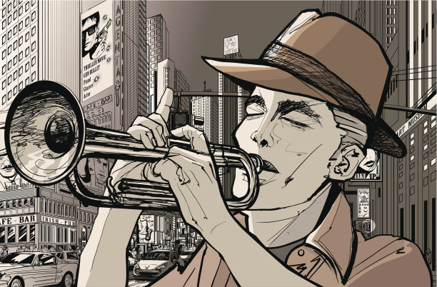 小号手在纽约图片下载