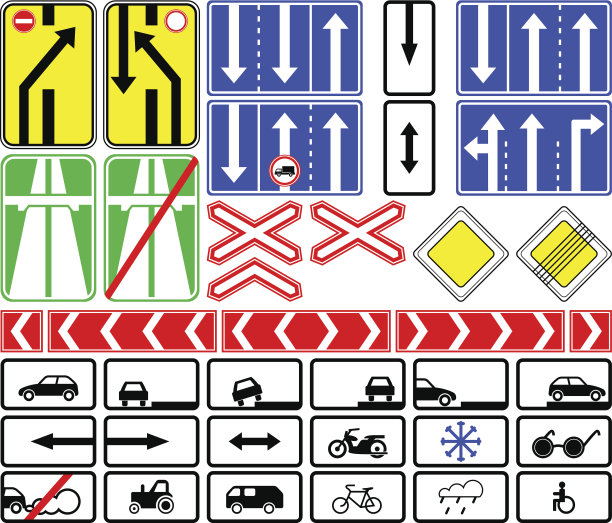 交通标志的信息。图片下载