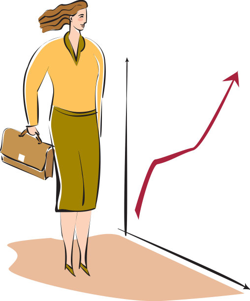 女商人在看图表图片下载