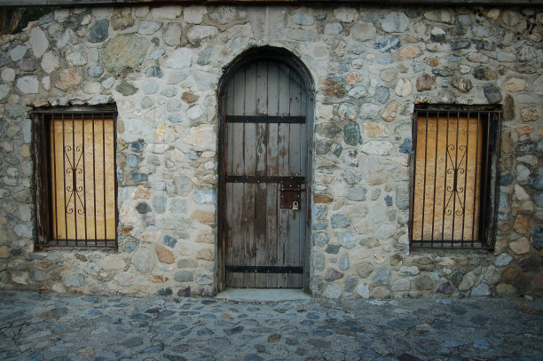 鹅卵石门窗图片下载