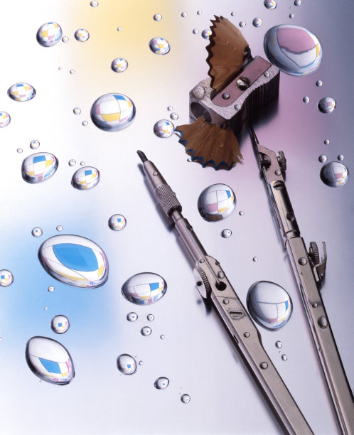 绘图罗盘和磨刀器图片下载