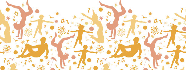 沙滩乐趣横向无缝图案背景图片下载