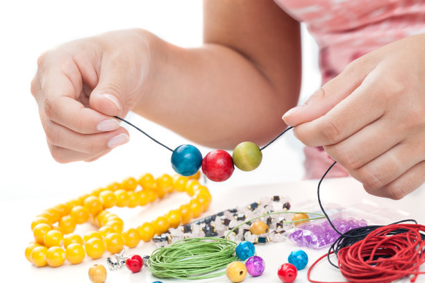 女孩的手串项链图片下载