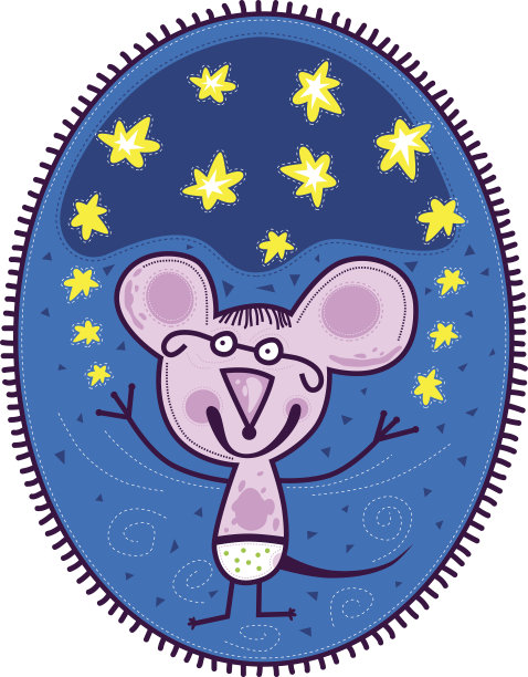 粉红色的鼠标变戏法的人图片下载