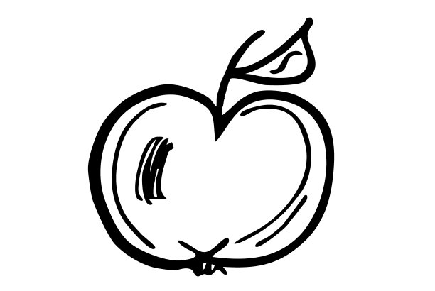 苹果的轮廓图片下载