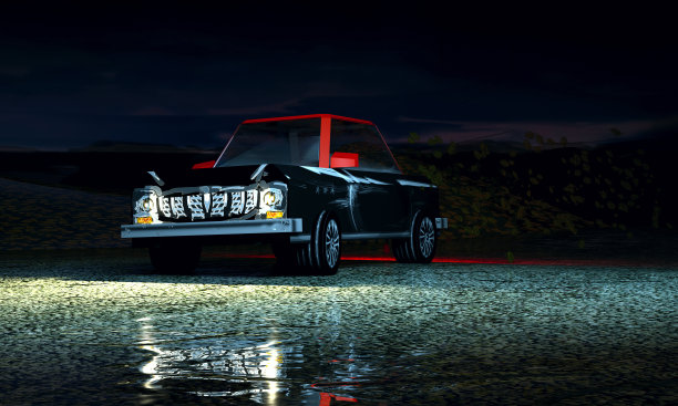 汽车夜间开车图片下载