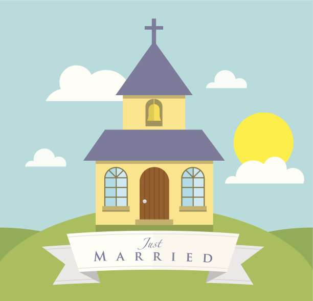 小山上的教堂图片下载