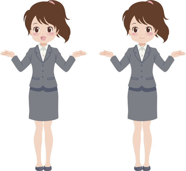 两个女商人在做手势图片下载