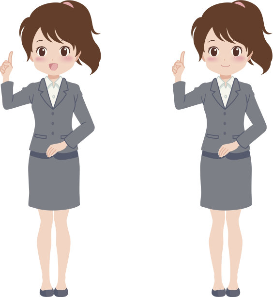 两个女商人在做手势图片下载