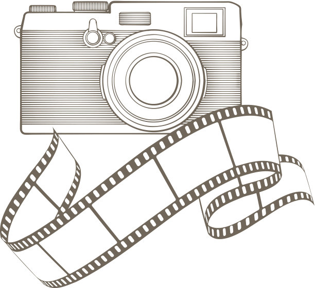 复古照片相机与vignette图片下载