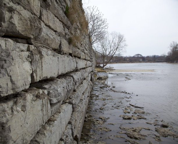 灰岩岩墙图片下载