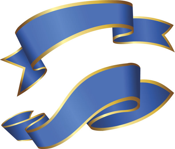 蓝色的丝带图片下载