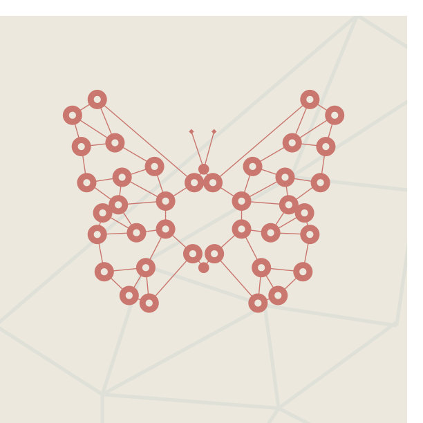 复古风格，蝴蝶插图图片下载