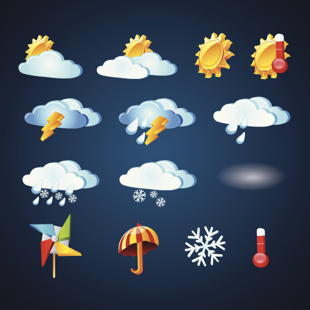 天气符号图片下载