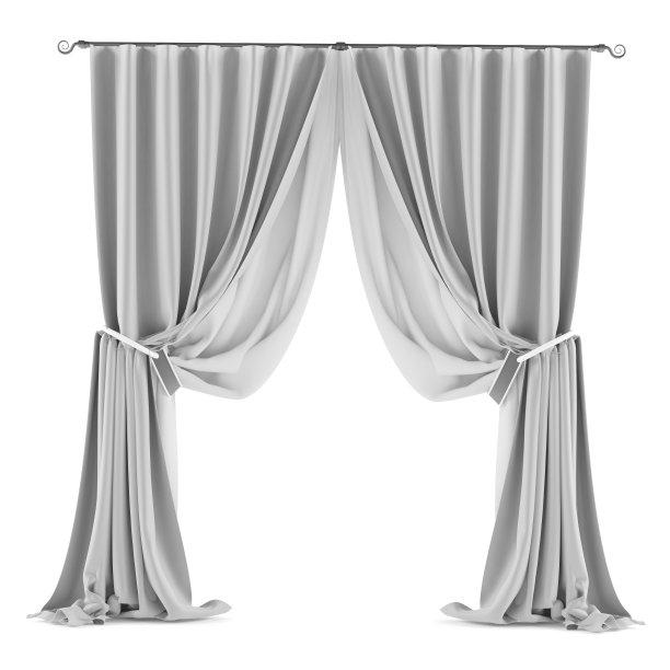 白灰窗帘隔离图片下载