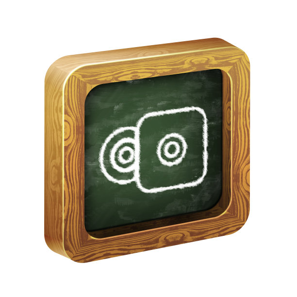 木制框架的图标，粉笔手绘图片下载