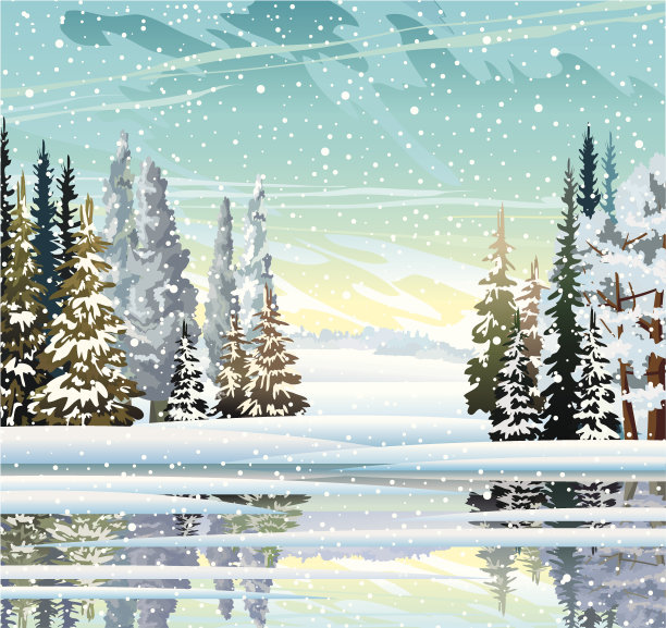 冬天的风景。图片下载