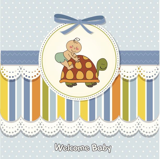 有趣的小男孩公告卡图片下载