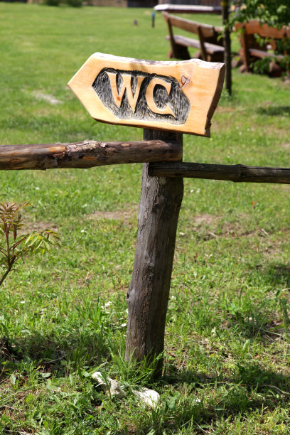 木制WC的迹象图片下载