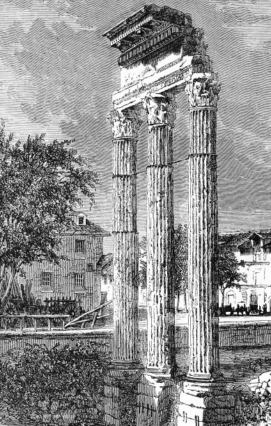 Castore和polce的神庙废墟图片下载