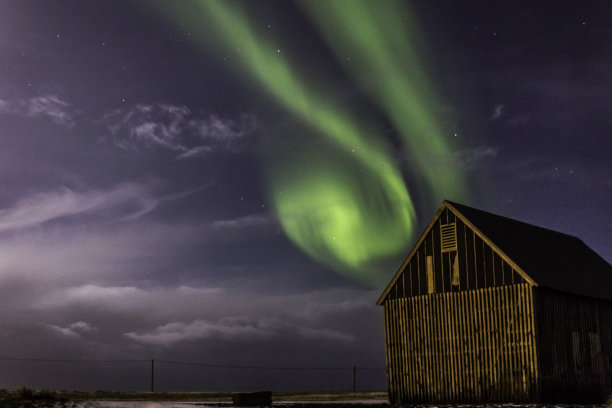 暴风来临前的极光.....图片下载