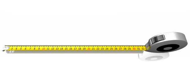 胶带测量隔离在白色背景上图片下载