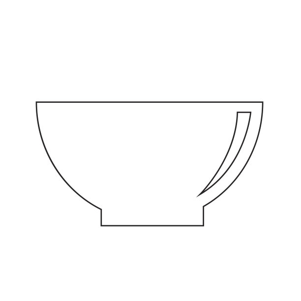 碗图标矢量图图片下载