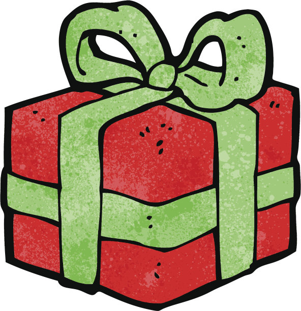 卡通圣诞礼物图片下载