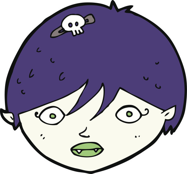 卡通吸血鬼的脸图片下载