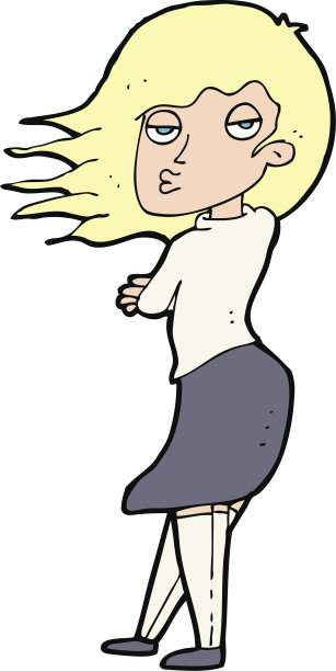 卡通女人做照片脸图片下载