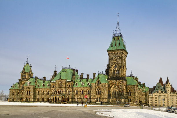 渥太华议会大厦东座图片下载