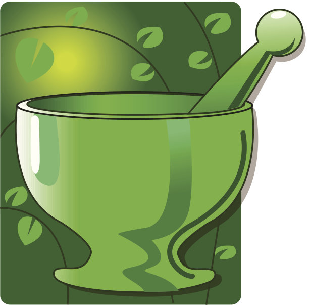 装药的碗和勺子图片下载