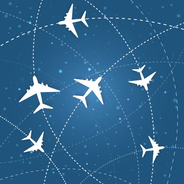 平面飞机画圆补丁图片下载