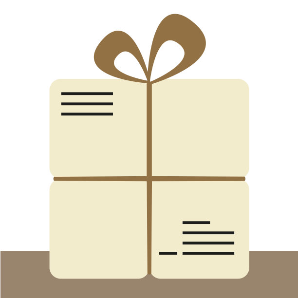 彩色图标包裹或邮寄图片下载