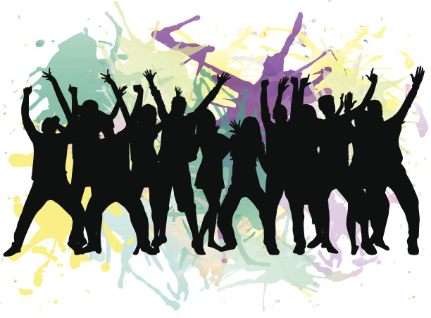 跳舞的人的轮廓图片下载