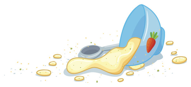 地板上有一碗婴儿食品图片下载