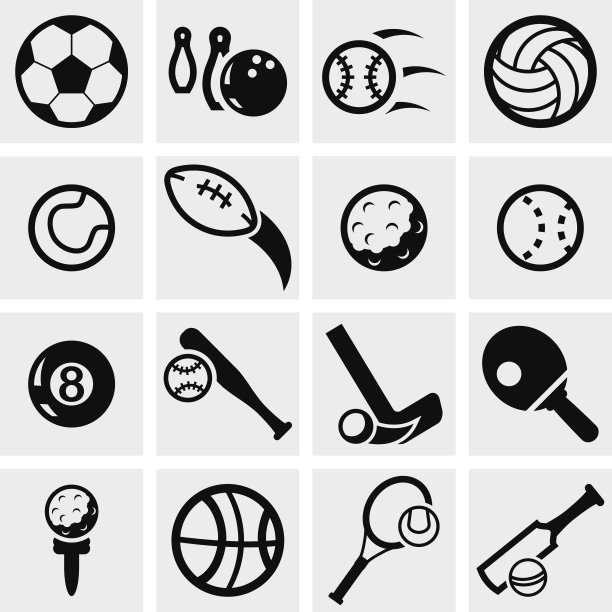 运动矢量图标设置为灰色。图片下载