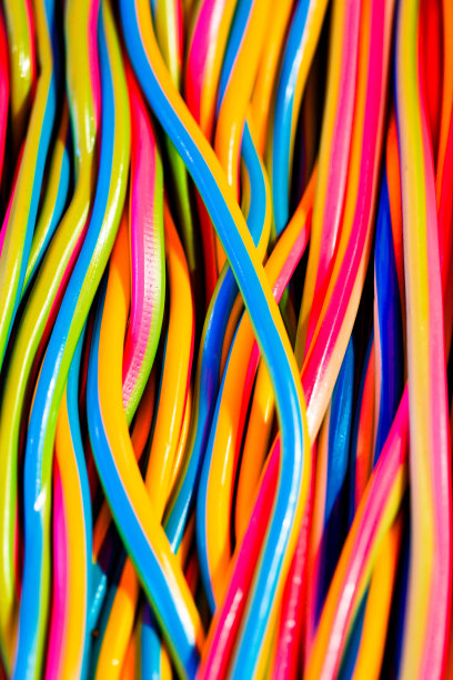 长彩色甜条纹抽象背景图片下载