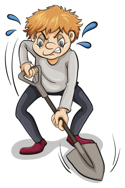 拿着铲子的男人图片下载