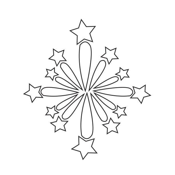 烟花图标插画设计图片下载