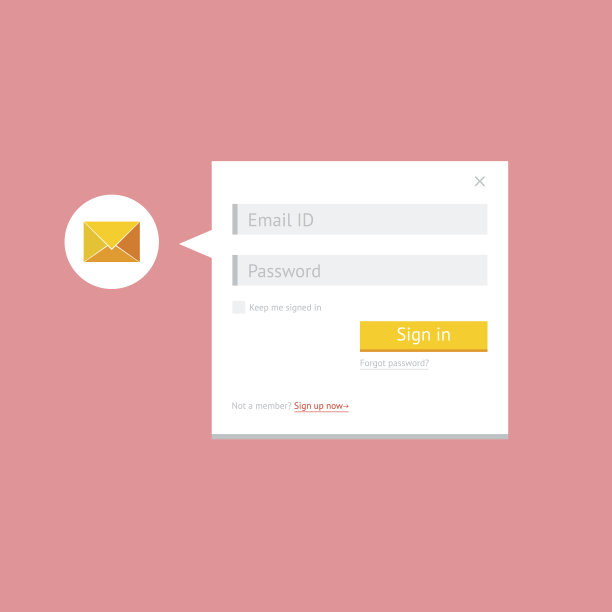 电子邮件登录表单图片下载