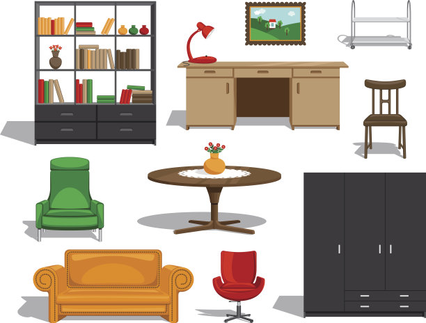 向量的家具图片下载