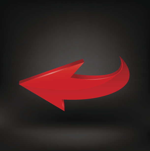 矢量箭头的红色。图片下载