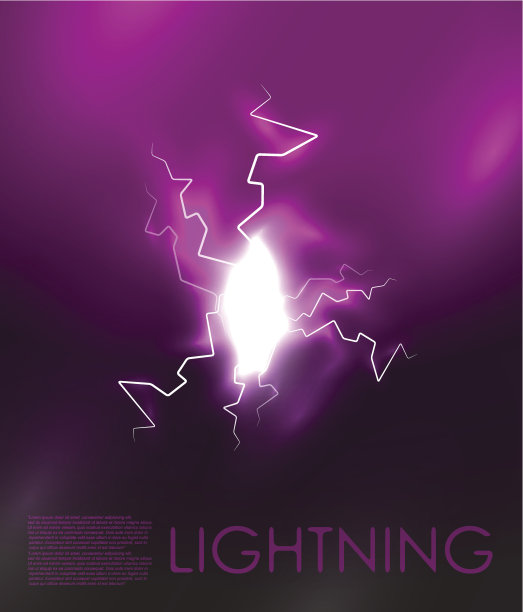 向量抽象闪电背景图片下载